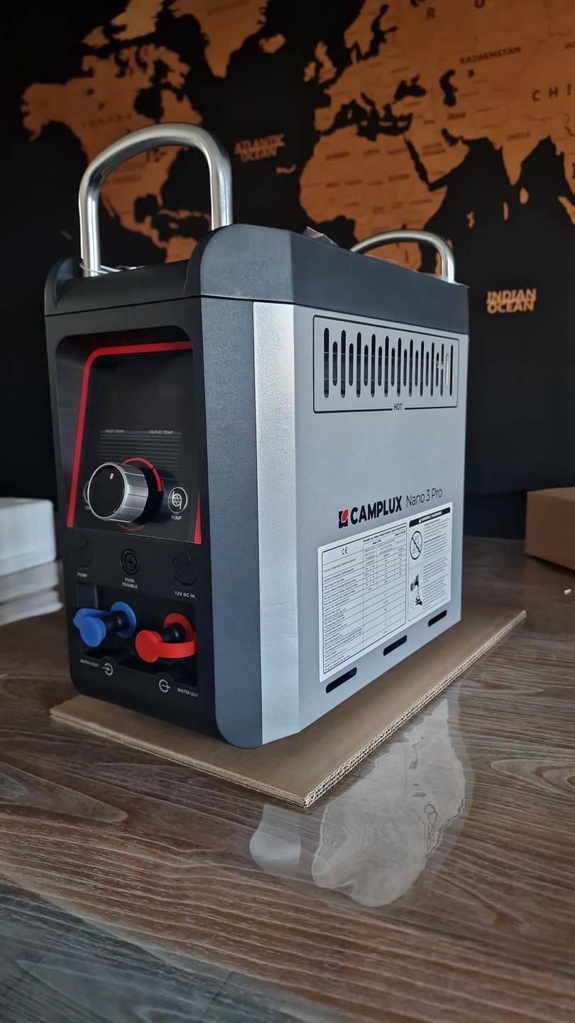 Customer photo review of 3L Portable Propane Gas Water Heater with Pump Camping Shower