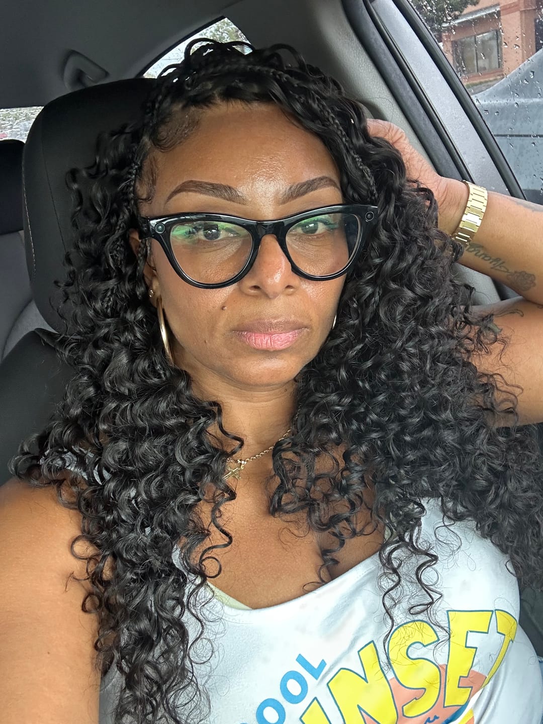 Customer photo review of Human Crochet Hair Deep Wave for Miracle Knots