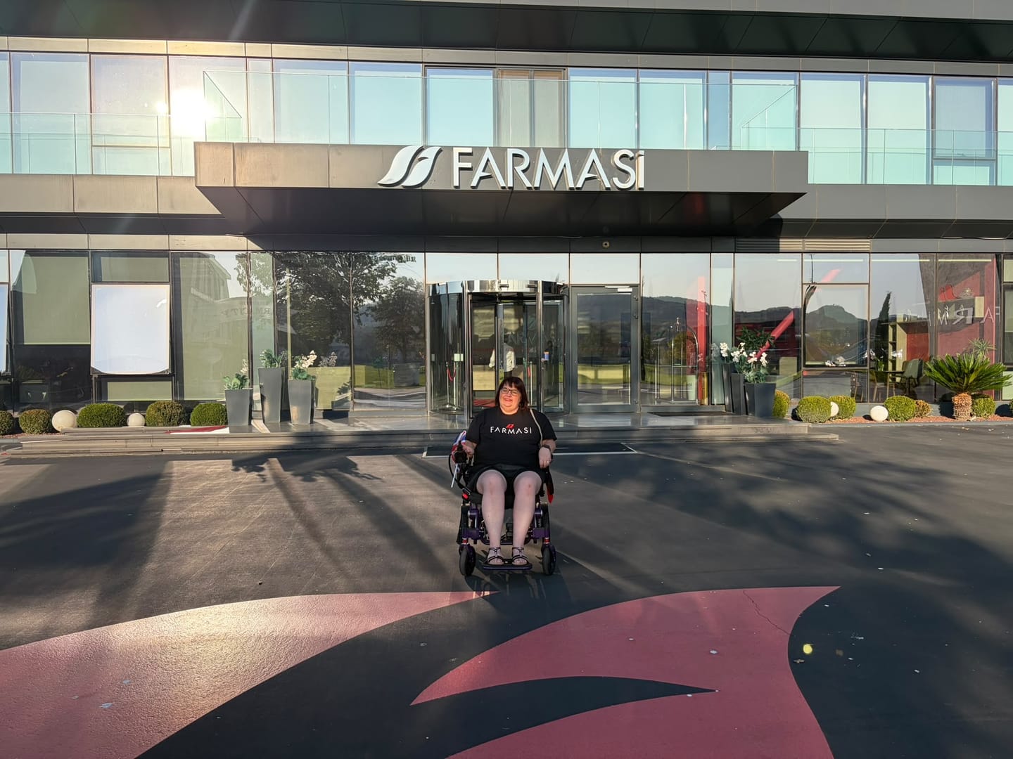 Customer photo review of Limited Edition Purple Lightweight Electric Wheelchair | Freedom Pro ST