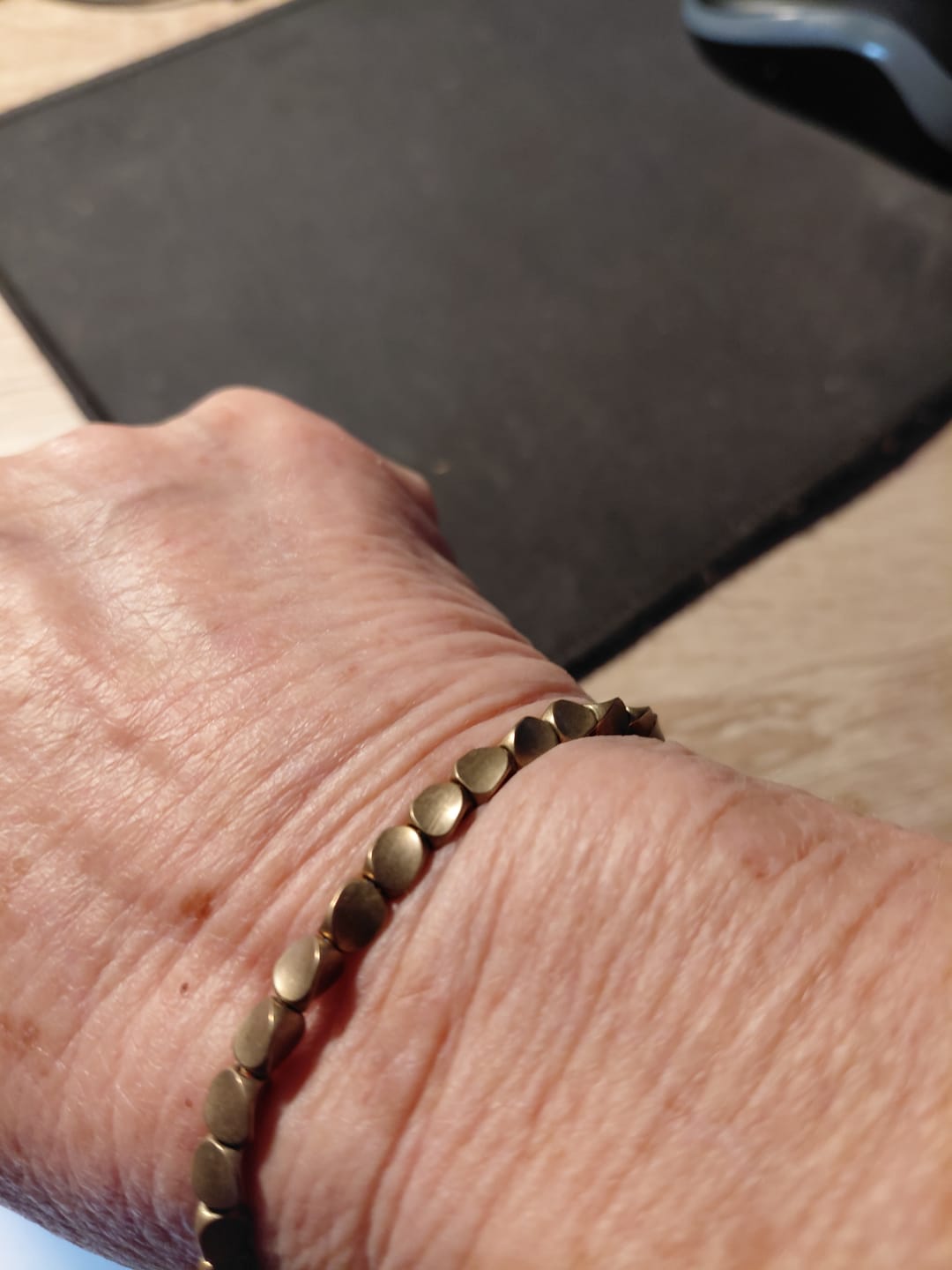 Customer photo review of Tibetisches Kupfer Glücksarmband