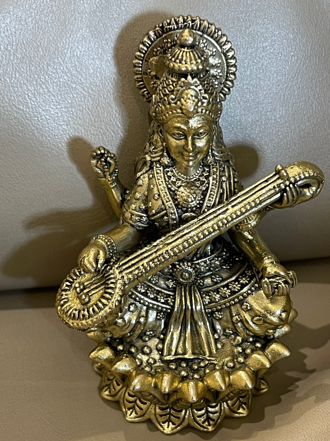 Customer photo review of Saraswati Ji Brass Idol | Vastu Remedy for Wisdom, Learning & Artistic Growth | 3–6 Inch | 110–900 g