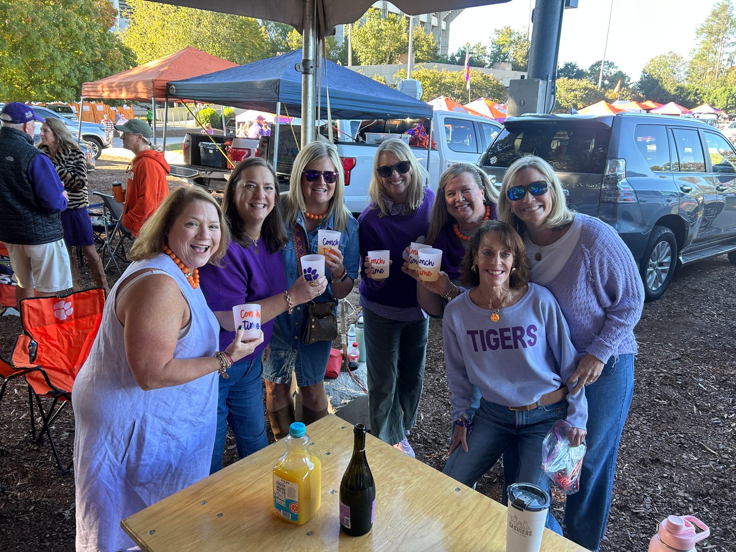 Customer photo review of Purple Out Tiger Sweater
