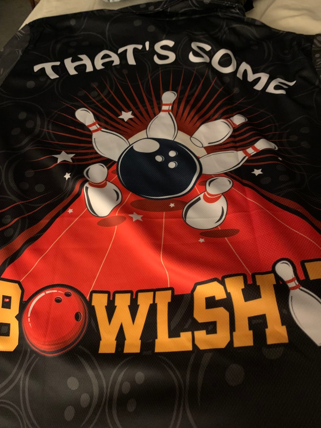 Customer photo review of Funny Flame Polo Bowling Shirt for Men, Custom Name Black Bowling Jersey Cool Bowlers Shirt NBP130