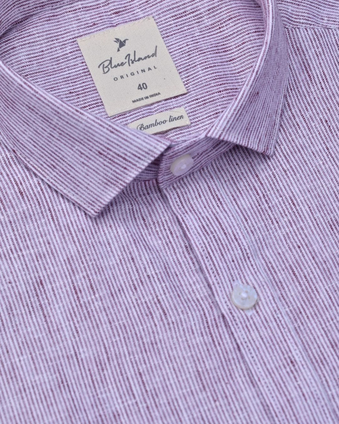 Customer photo review of Maroon Grid Stripes -Full-Bamboo Linen