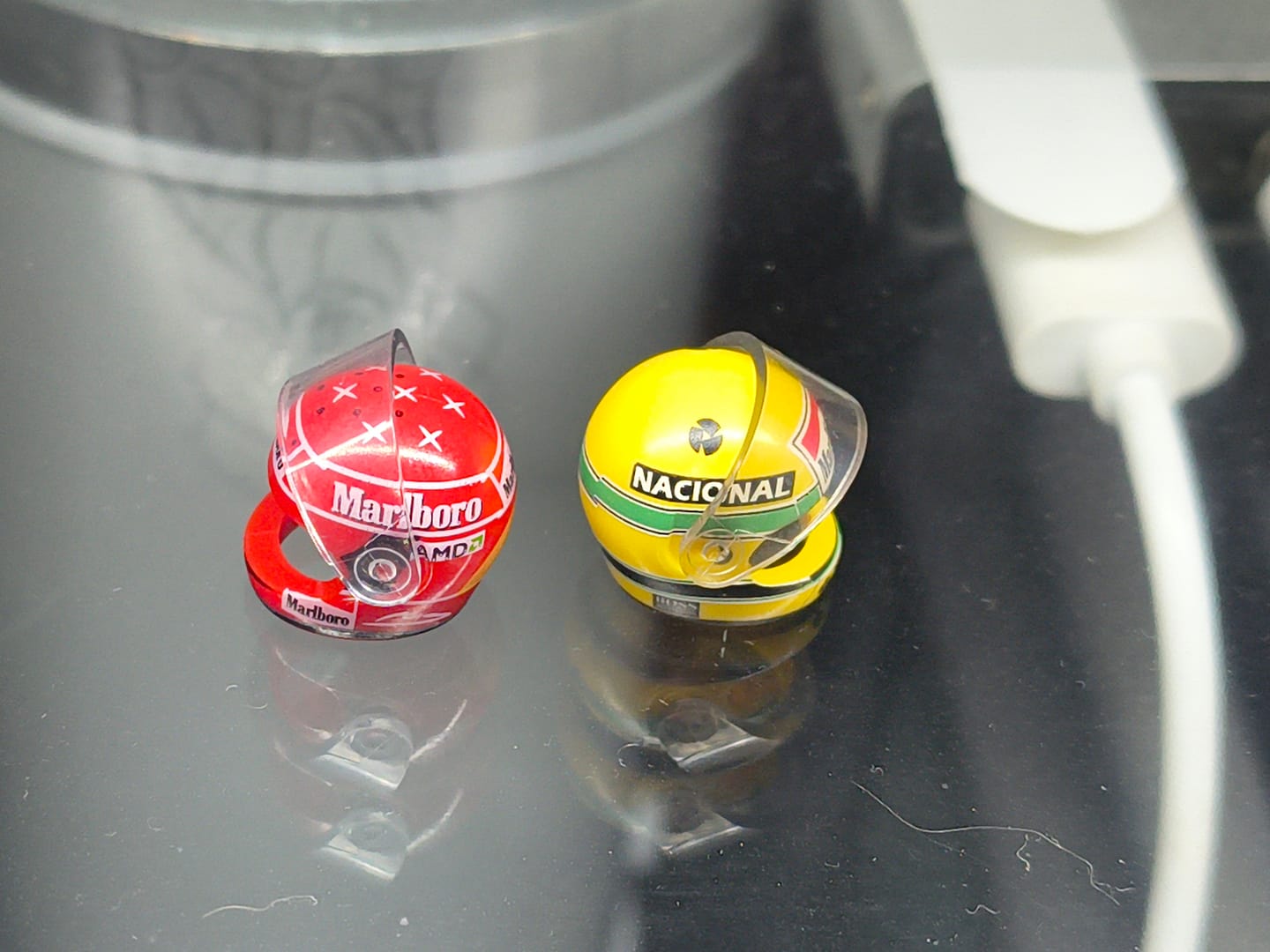 Customer photo review of Schumacher Custom Minifig Helmet