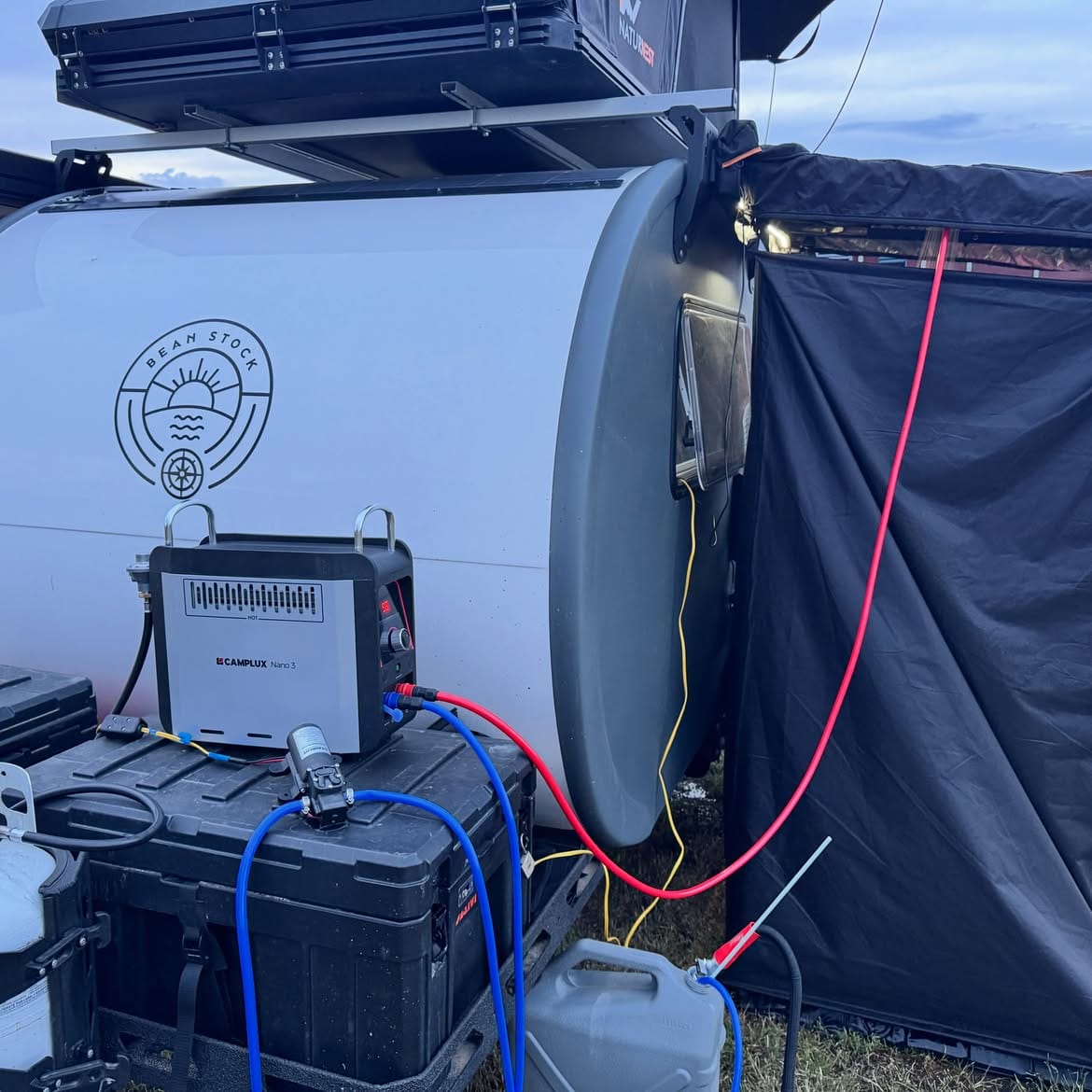 Customer photo review of Nano 3 Portable Gas Water Heater 3L/min Instant Outdoor Camping Shower