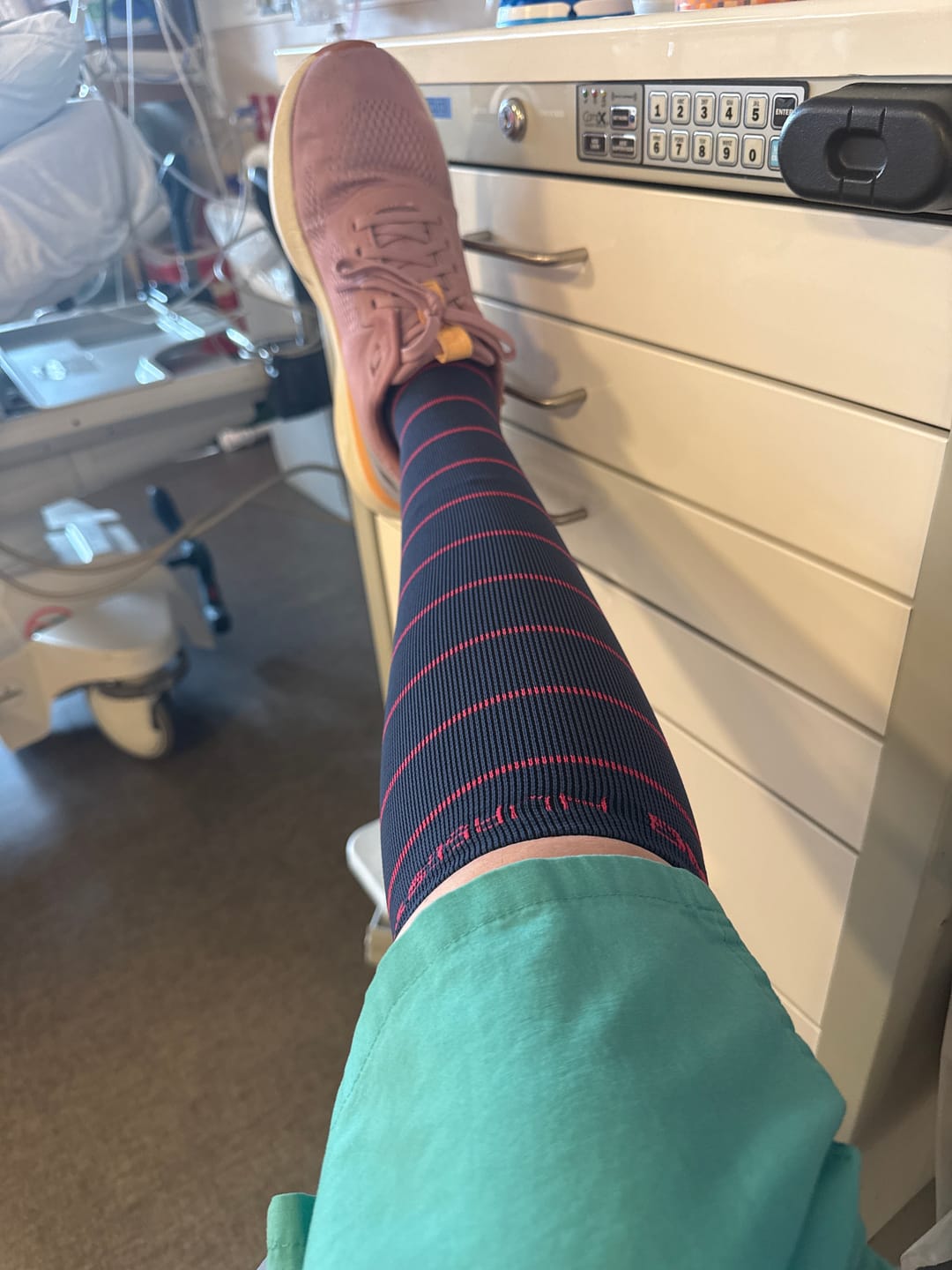 Customer photo review of NurseStrong Performance Compression Socks