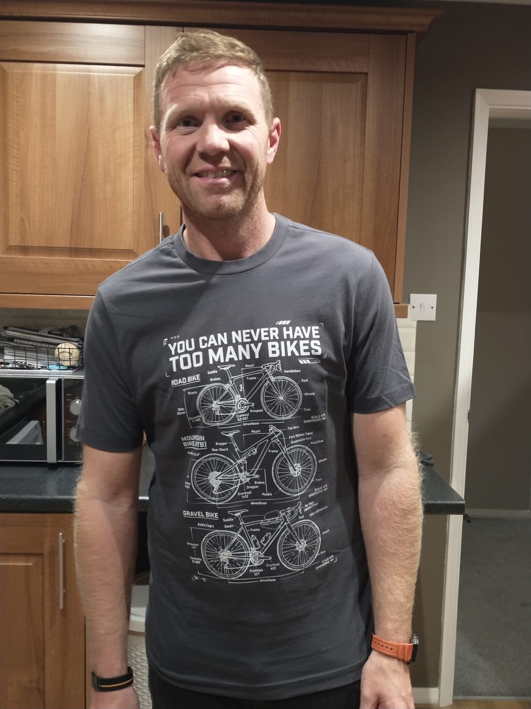 Customer photo review of TOO MANY BIKES BLUEPRINT 031 T-Shirt