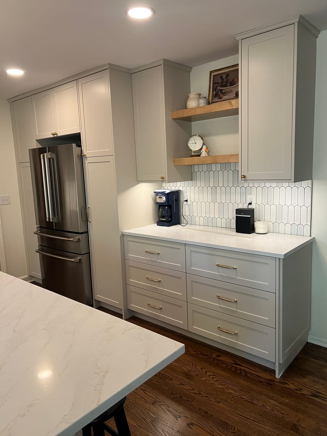 Customer photo review of Classic Cabinet Pulls - Unlacquered Brass Polished