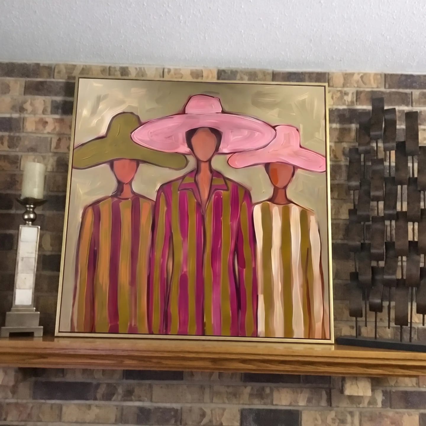 Customer photo review of Portrait Art Women Beneath Broad Brims #PR417