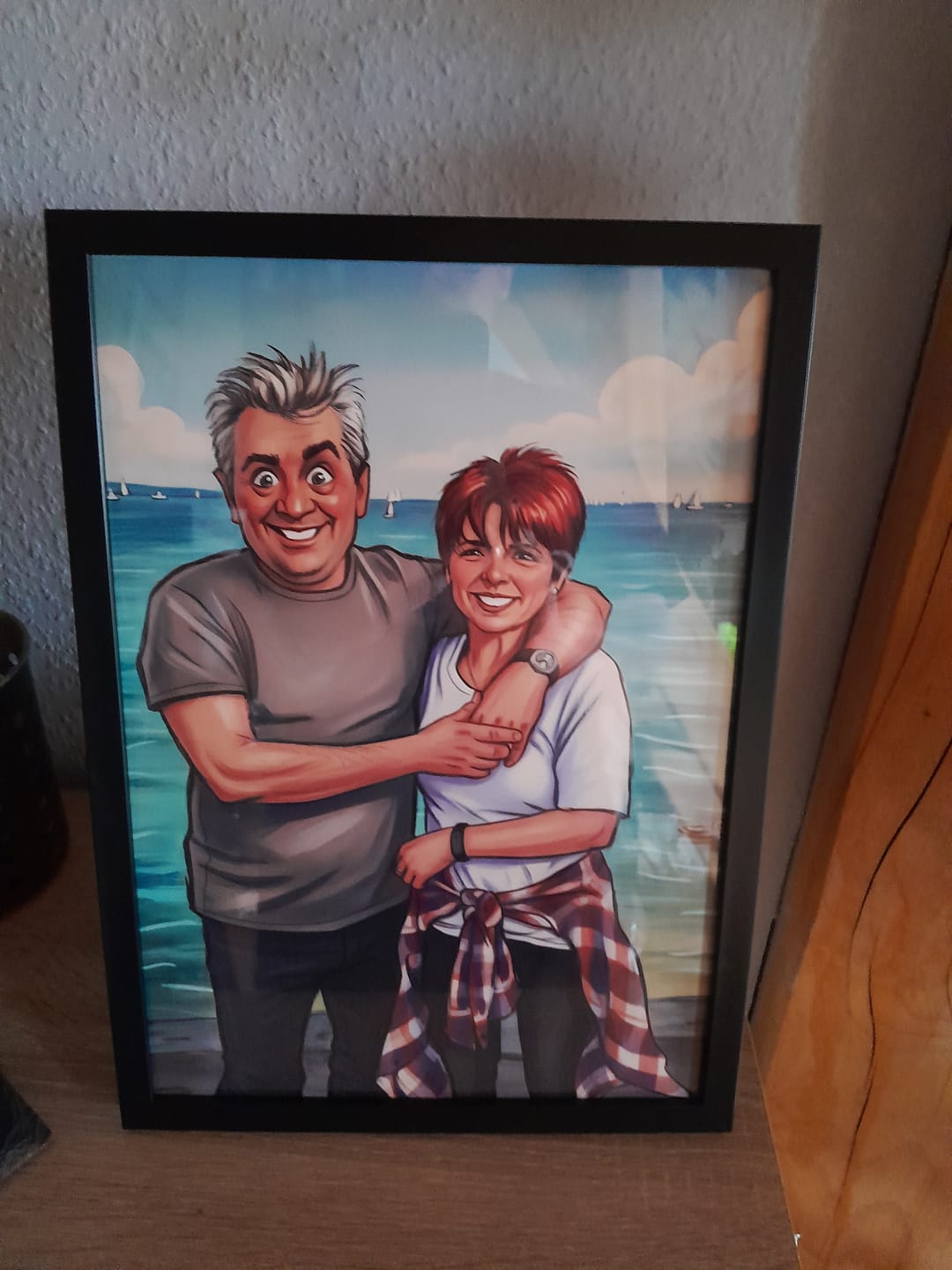 Customer photo review of ColorSketch Poster Dein Foto als handgezeichnete Karikatur