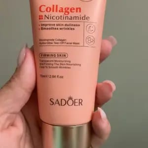 Customer photo review of Idratante Maschera Viso Peel-Off Collagene e Niacinamide