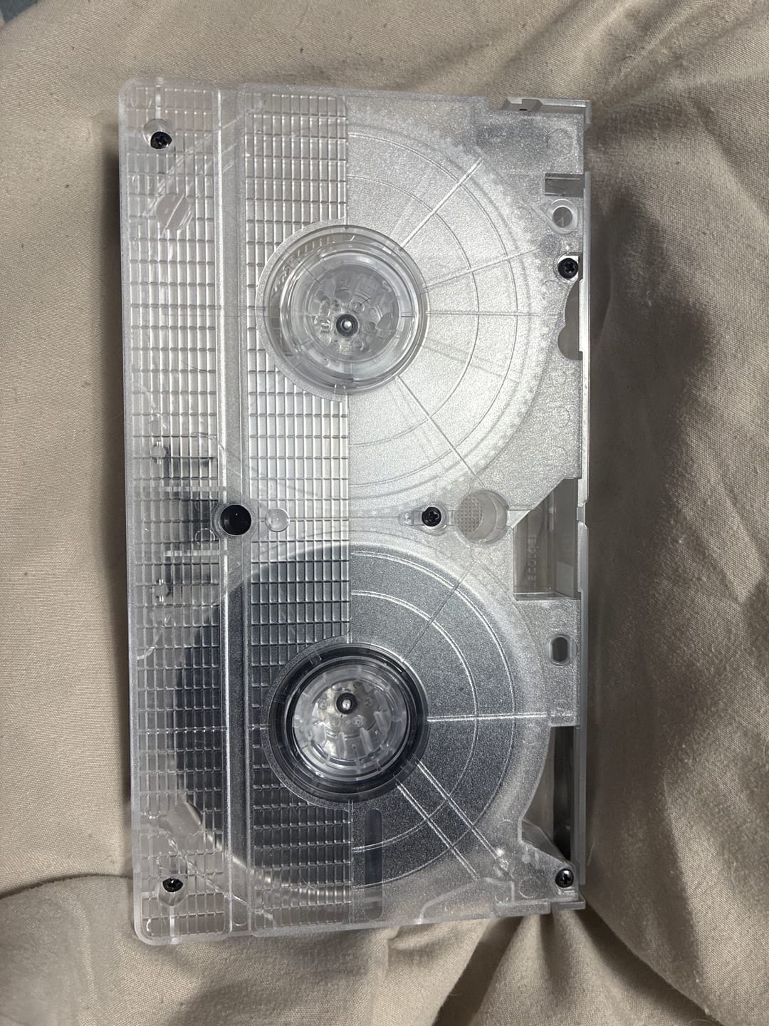 Customer photo review of Transparent Clear Blank T-130 VHS Tape