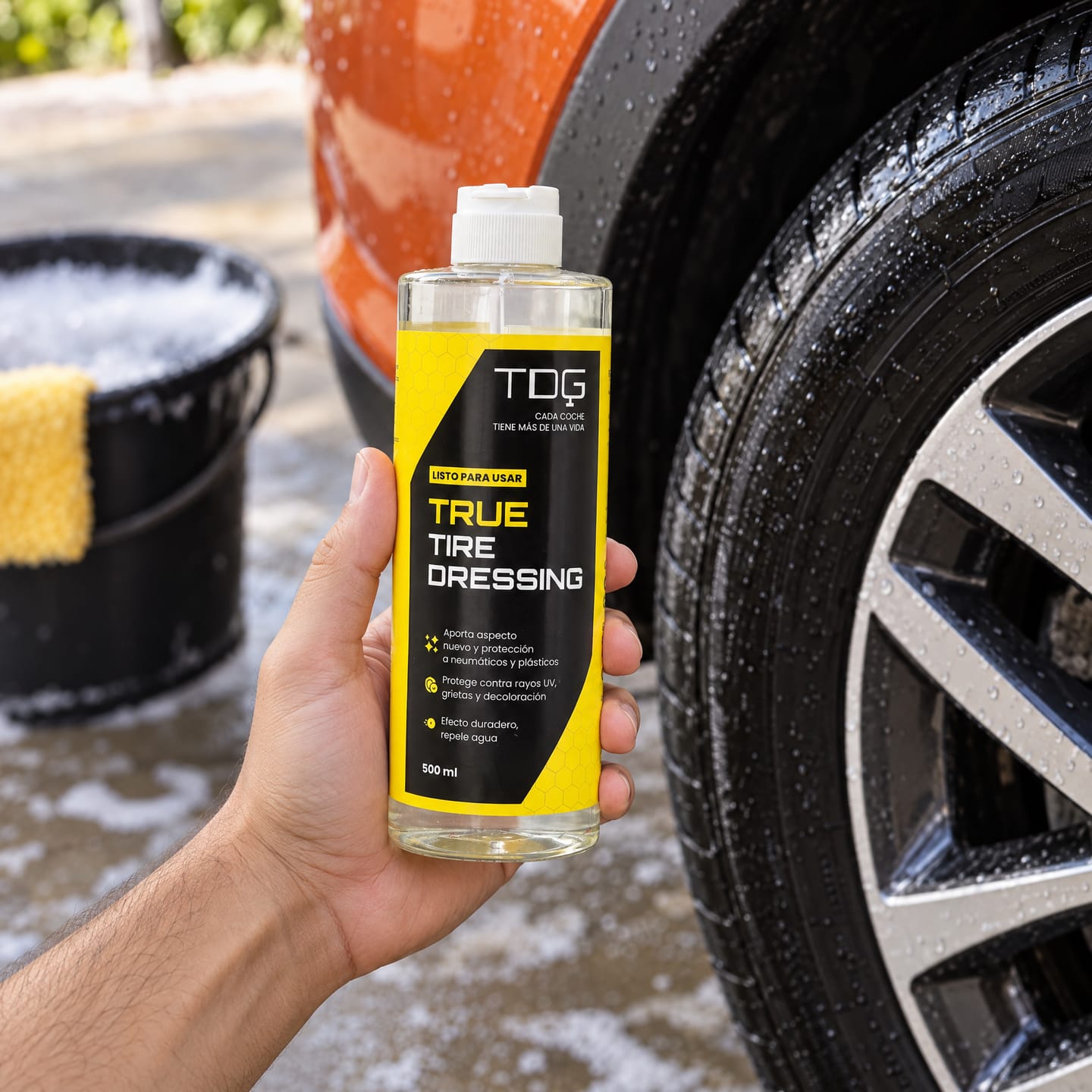 Customer photo review of Abrillantador  de Neumáticos y plásticos True Tire Dresing