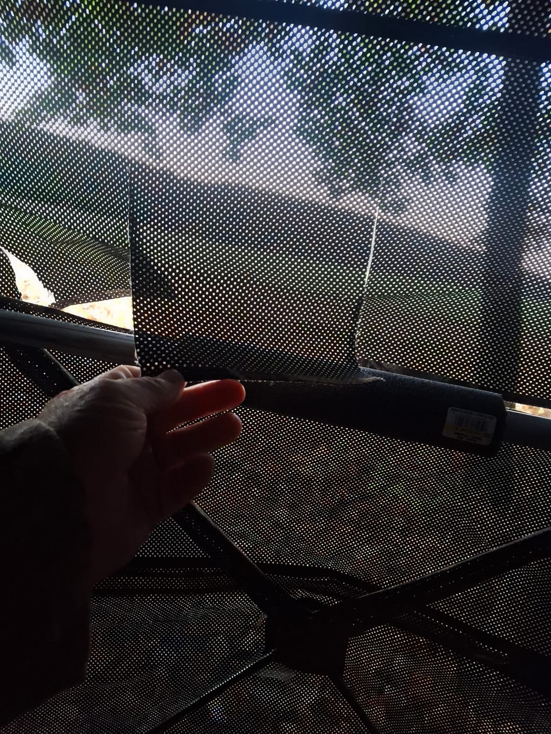 Customer photo review of VisMax See Through Blind | 270° Pop Up 3-4 Man Deer Blind | Portable Ground Blind Hunting for Sale with Hunters Comfort Design