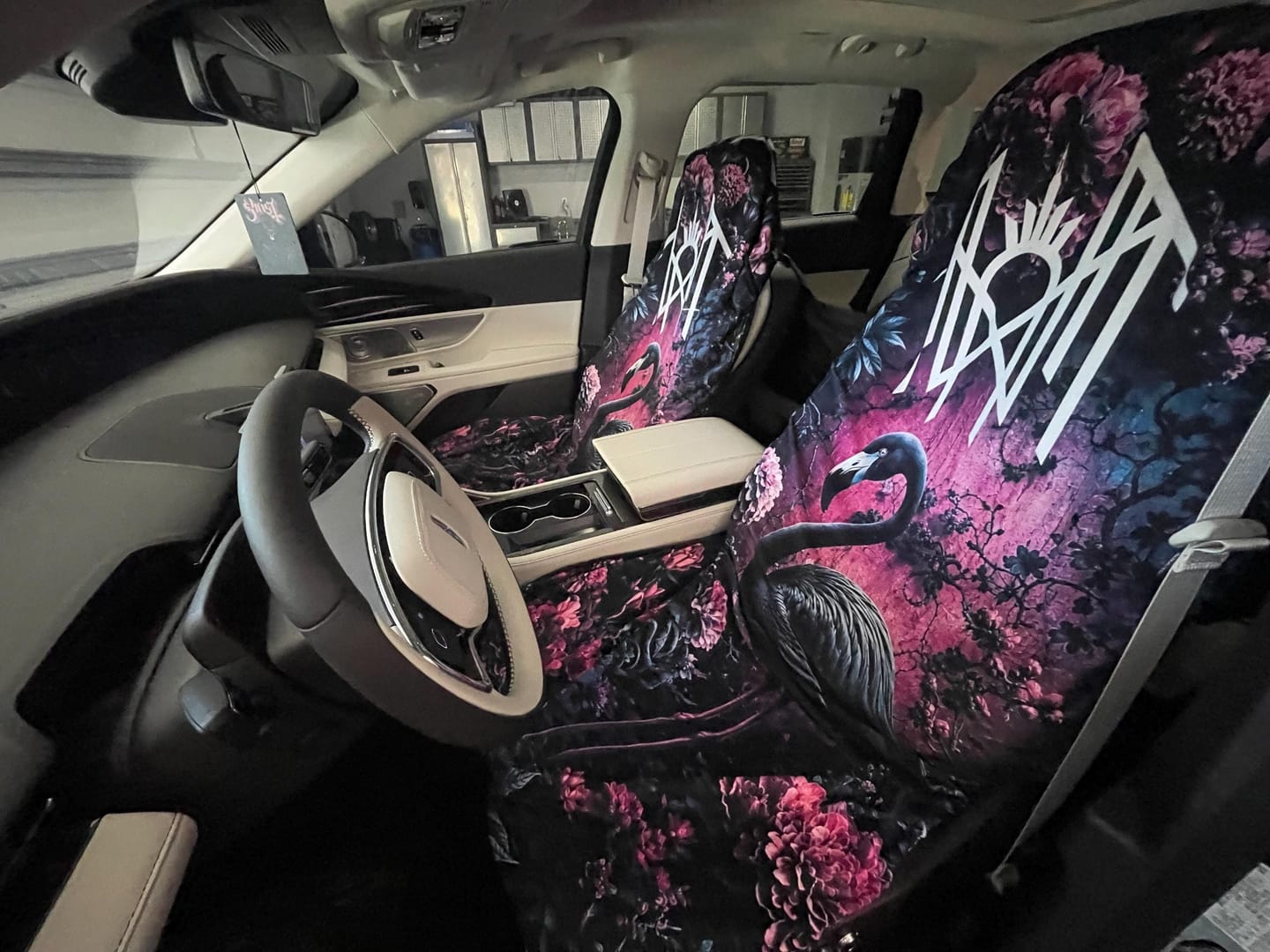 Customer photo review of Custom Photo Car Seat Towel Cover
