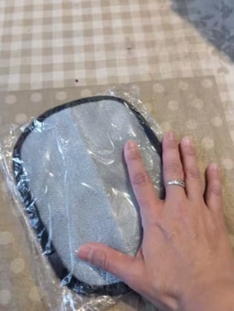 Customer photo review of Guante quitapelos electrostático