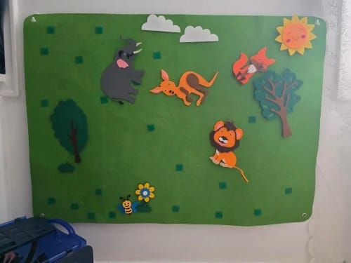Customer photo review of Interactive Felt Board for Kids
