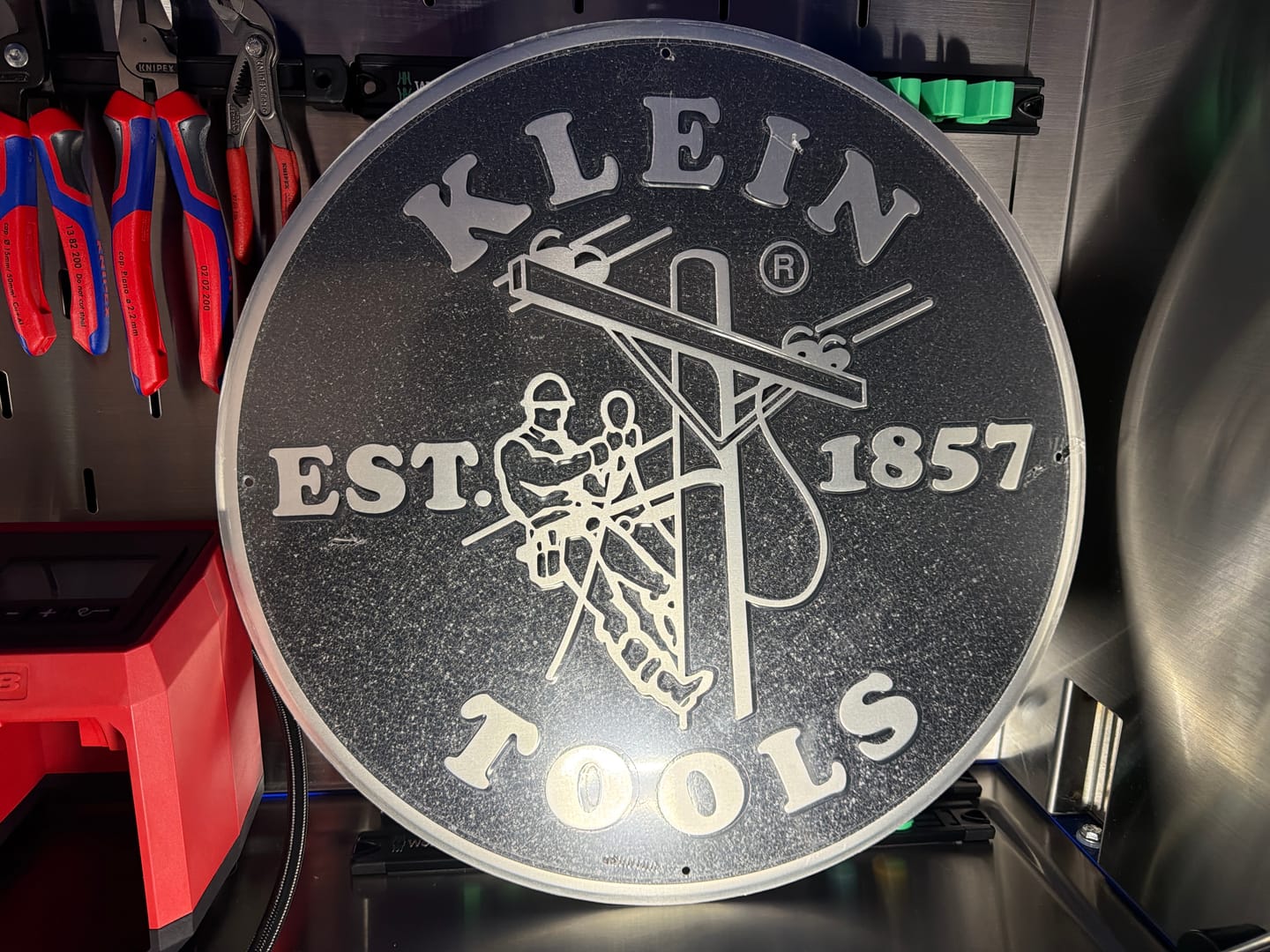 Customer photo review of Klein Tools Lineman Sign