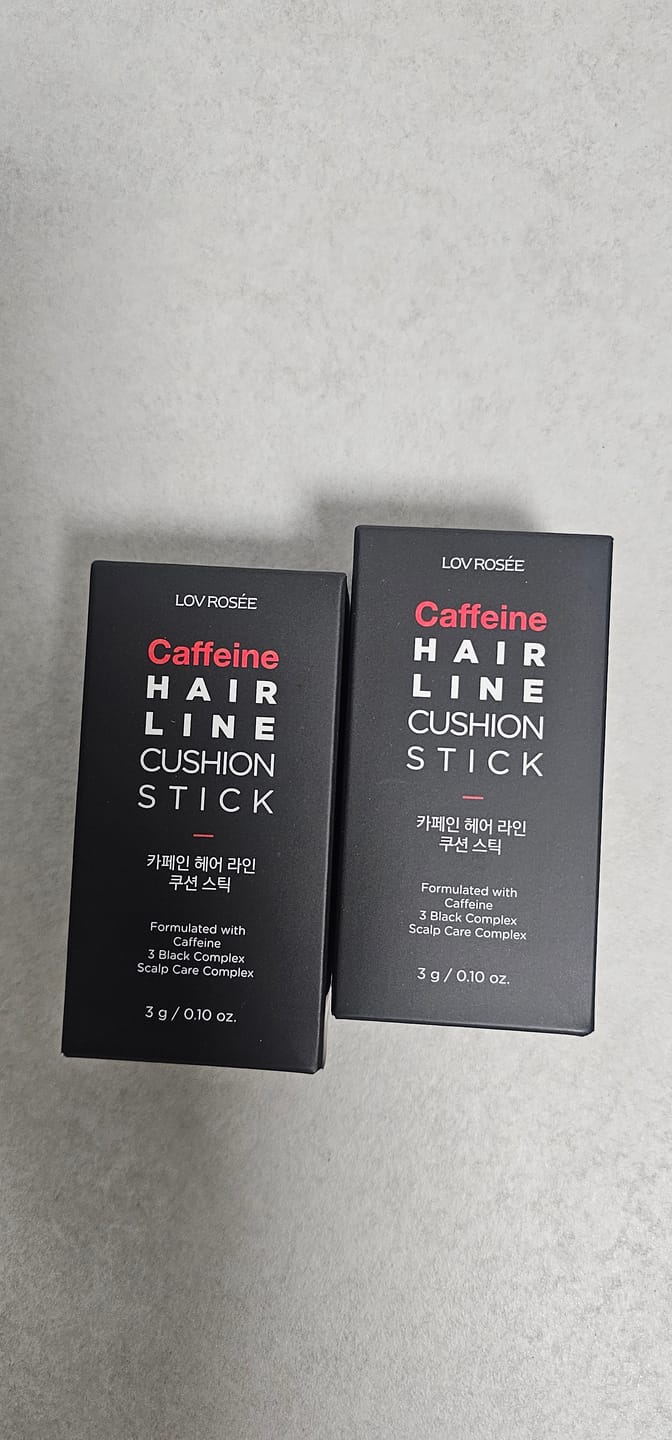 Customer photo review of LOV ROSÉE Caffeine Hairline Cushion Stick 3g