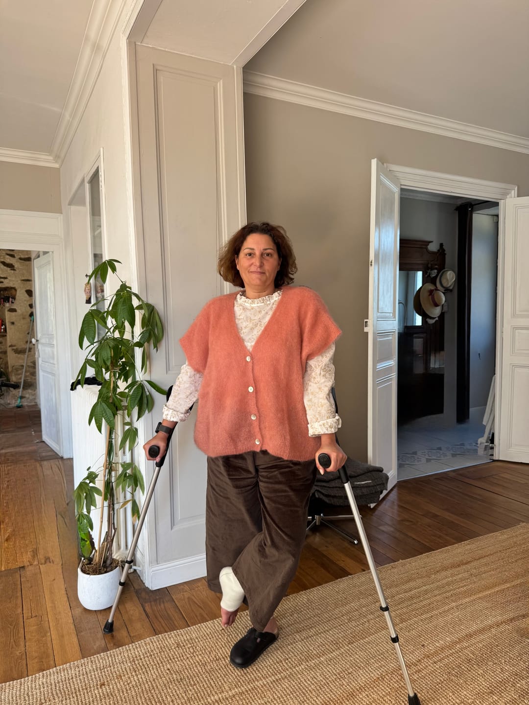 Customer photo review of Gilet  Cassiopé - Rose boisé