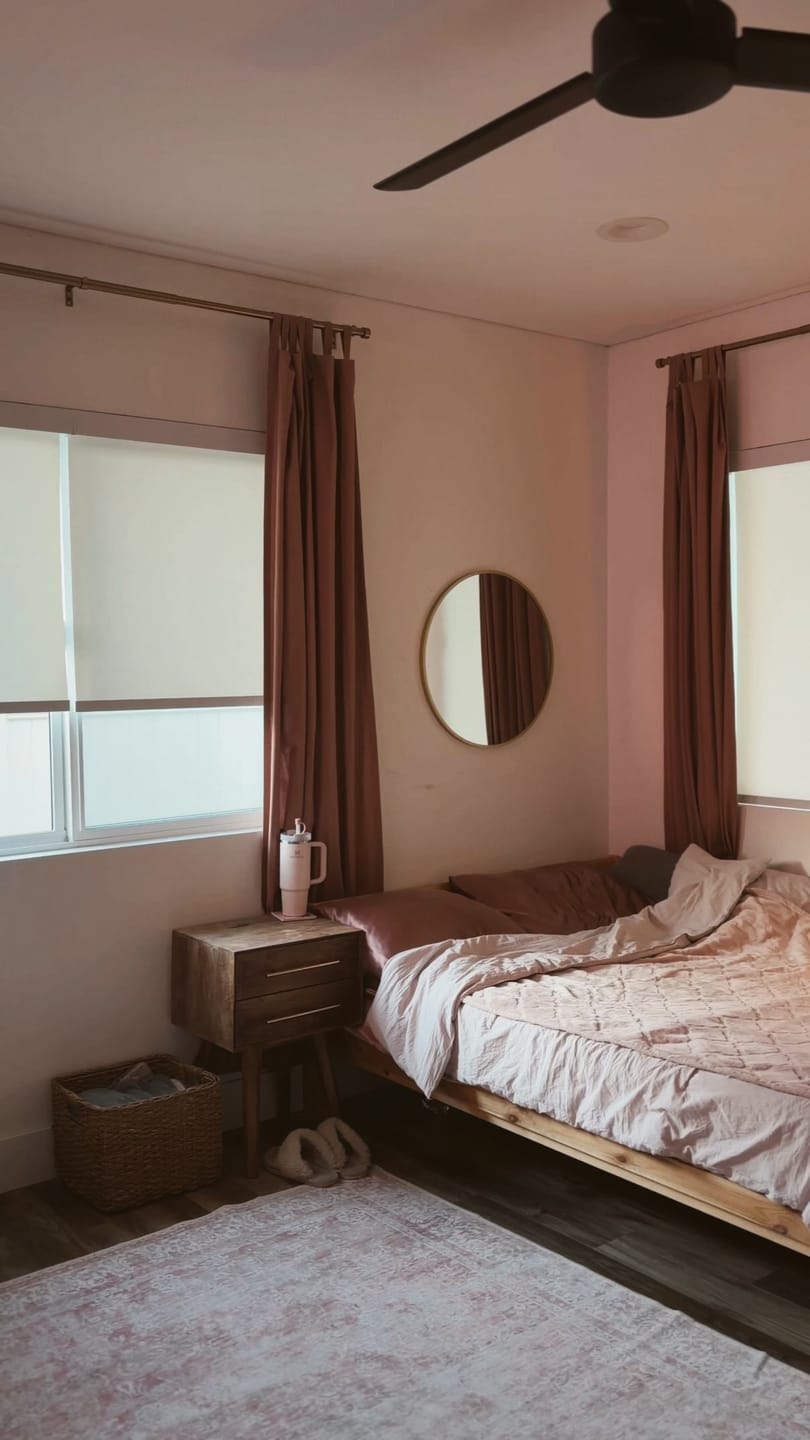 Customer photo review of Motorized Blackout Roller Shades
