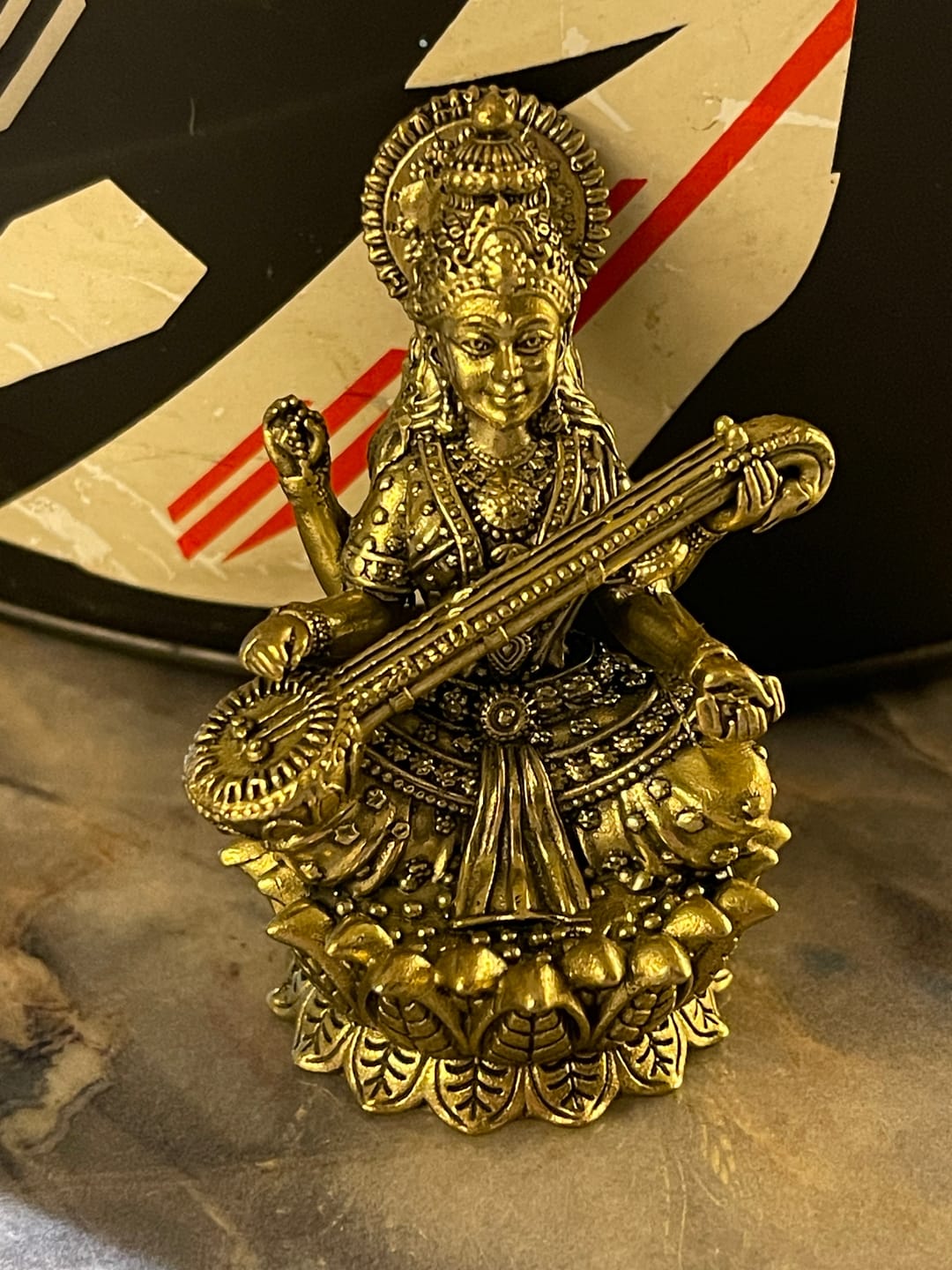 Customer photo review of Saraswati Ji Brass Idol | Vastu Remedy for Wisdom, Learning & Artistic Growth | 3–6 Inch | 110–900 g
