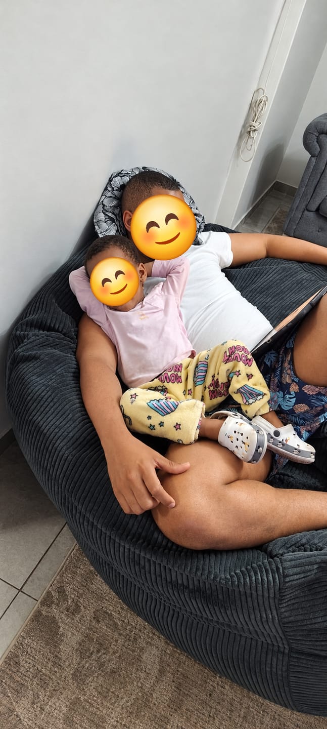 Customer photo review of Premium Extra Large Bean Bag - 140cm x 90cm