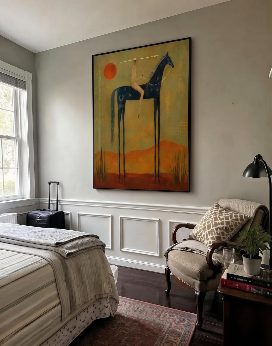 Customer photo review of Vintage Americana Art | Desert Totem Rider