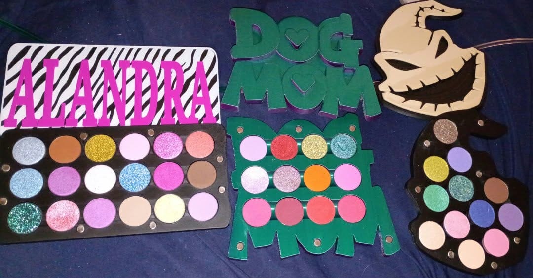 Customer photo review of New & Limited Edition 6 pan - 3D Eyeshadow Palette