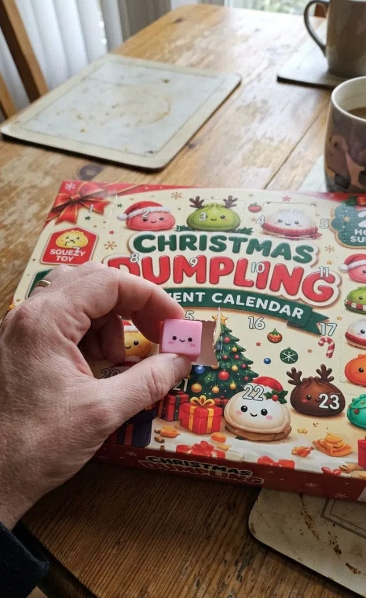 Customer photo review of Christmas Dumpling Advent Calendar - Personalized Christmas Gifts For Your Kids 2026