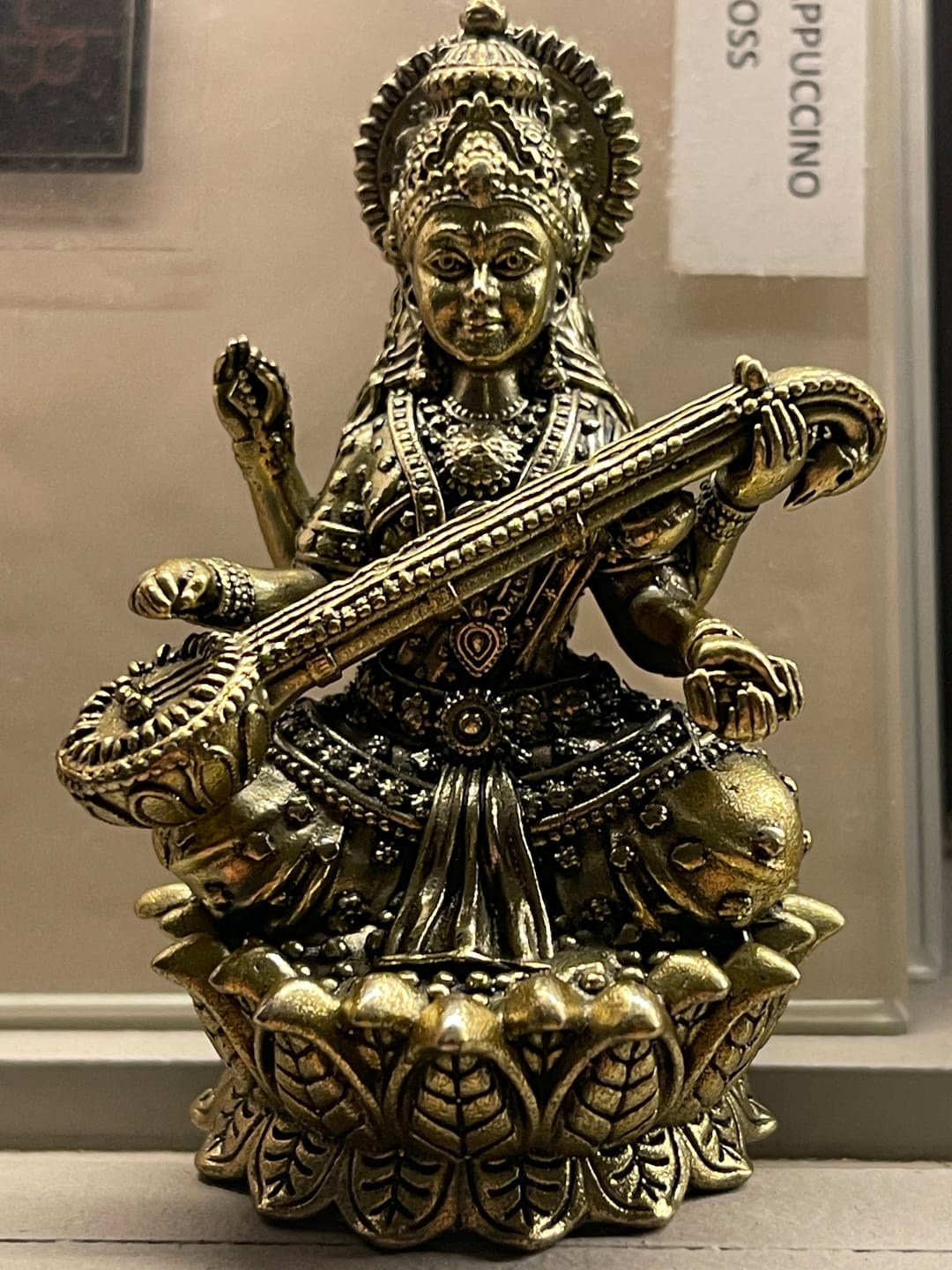 Customer photo review of Saraswati Ji Brass Idol | Vastu Remedy for Wisdom, Learning & Artistic Growth | 3–6 Inch | 110–900 g