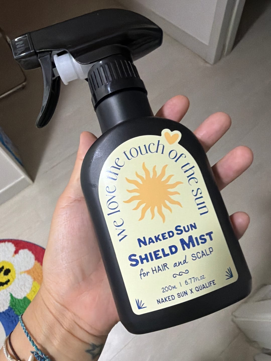 Customer photo review of Naked Sun Shield Mist for Hair and Scalp 200ml