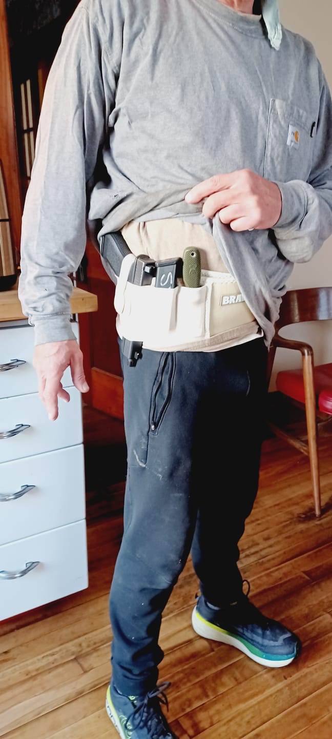 Customer photo review of BravoBelt Belly Band Holster for Concealed Carry - Unisex - Tactical Nude