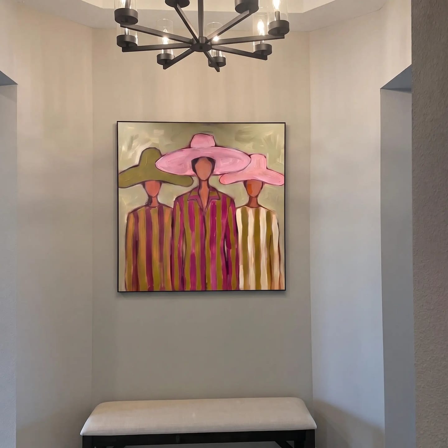 Customer photo review of Portrait Art Women Beneath Broad Brims #PR417