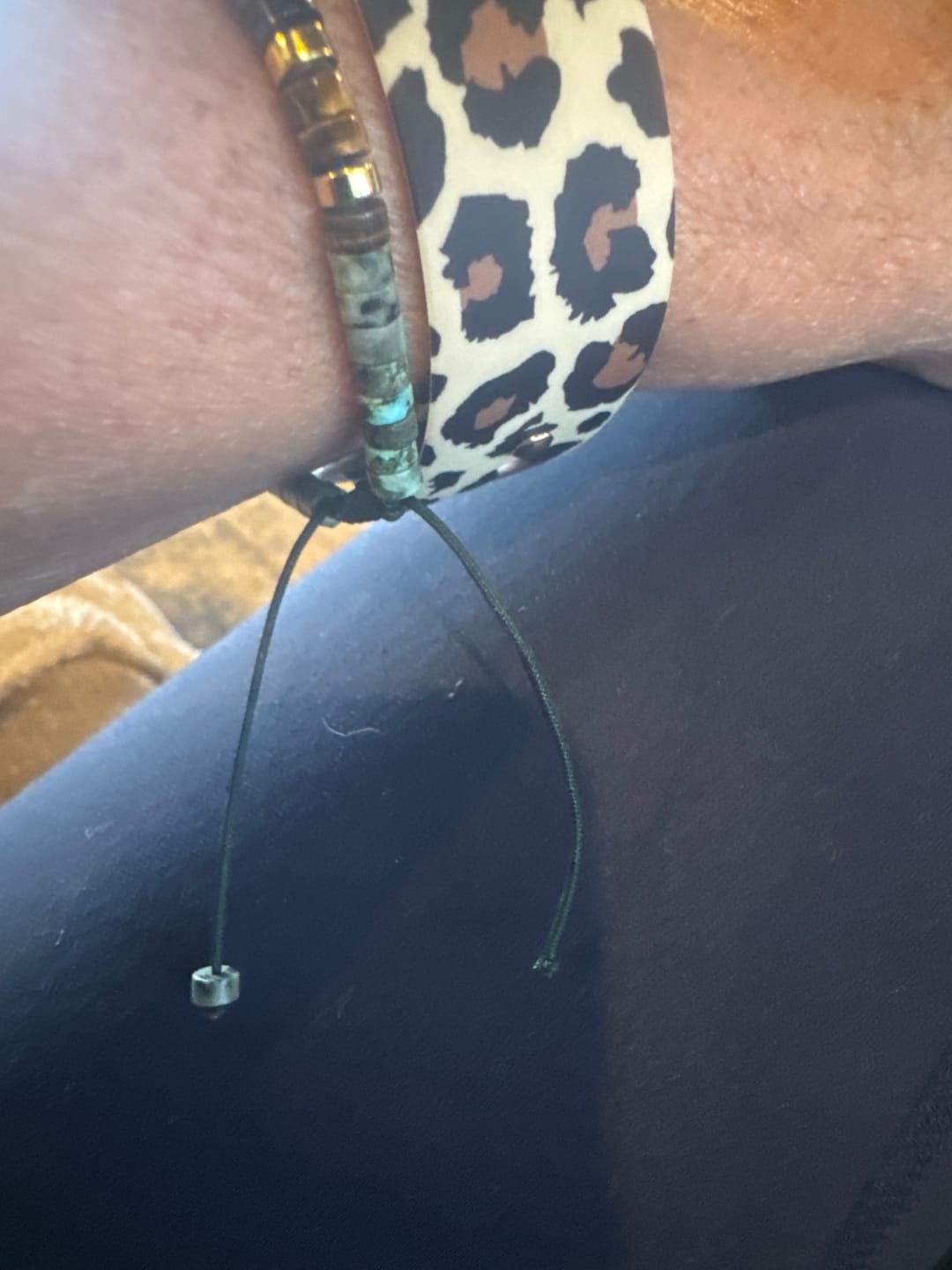 Customer photo review of 'Best Bitches Forever' Morse code Motivational Bracelet