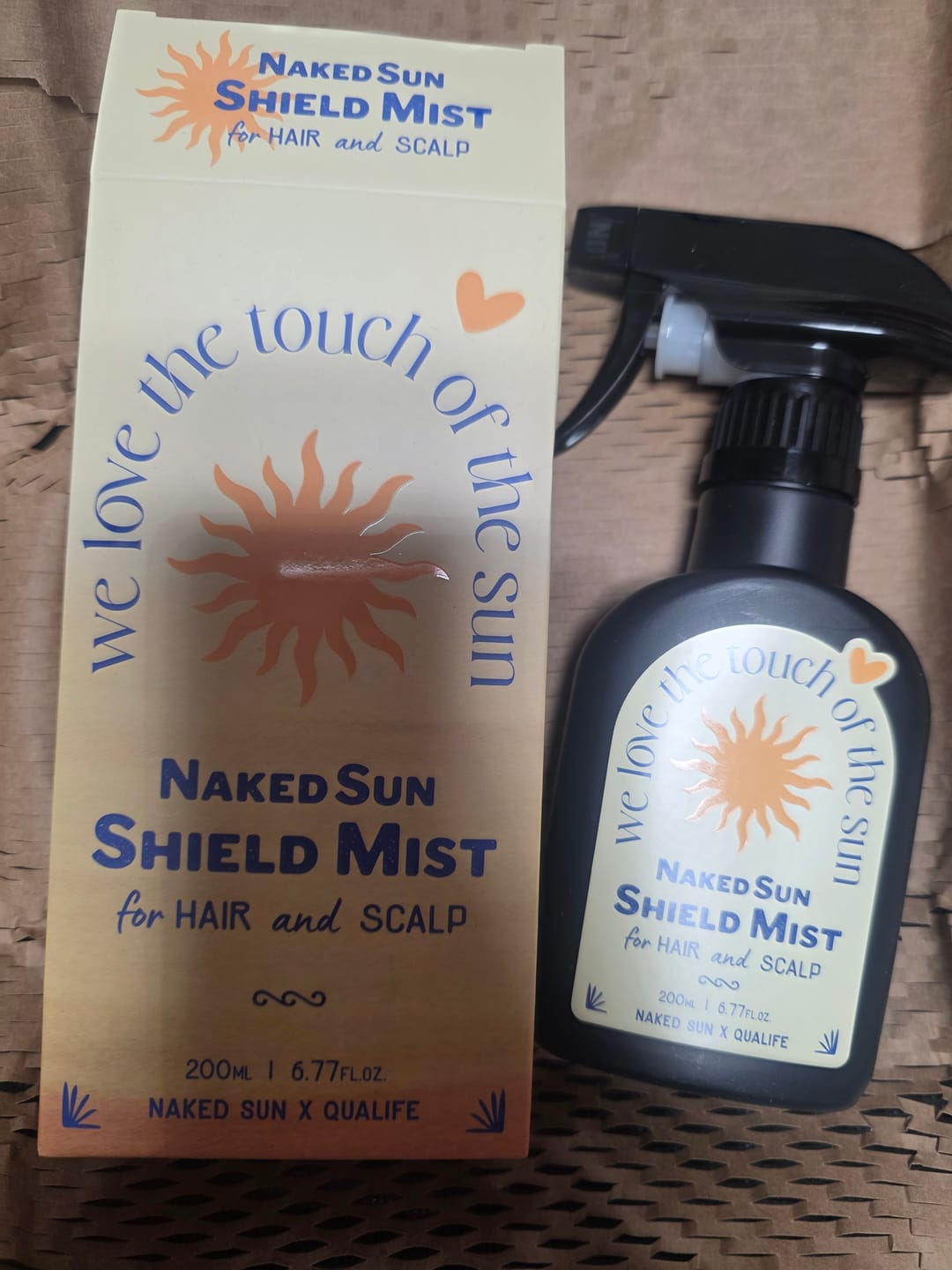 Customer photo review of Naked Sun Shield Mist for Hair and Scalp 200ml