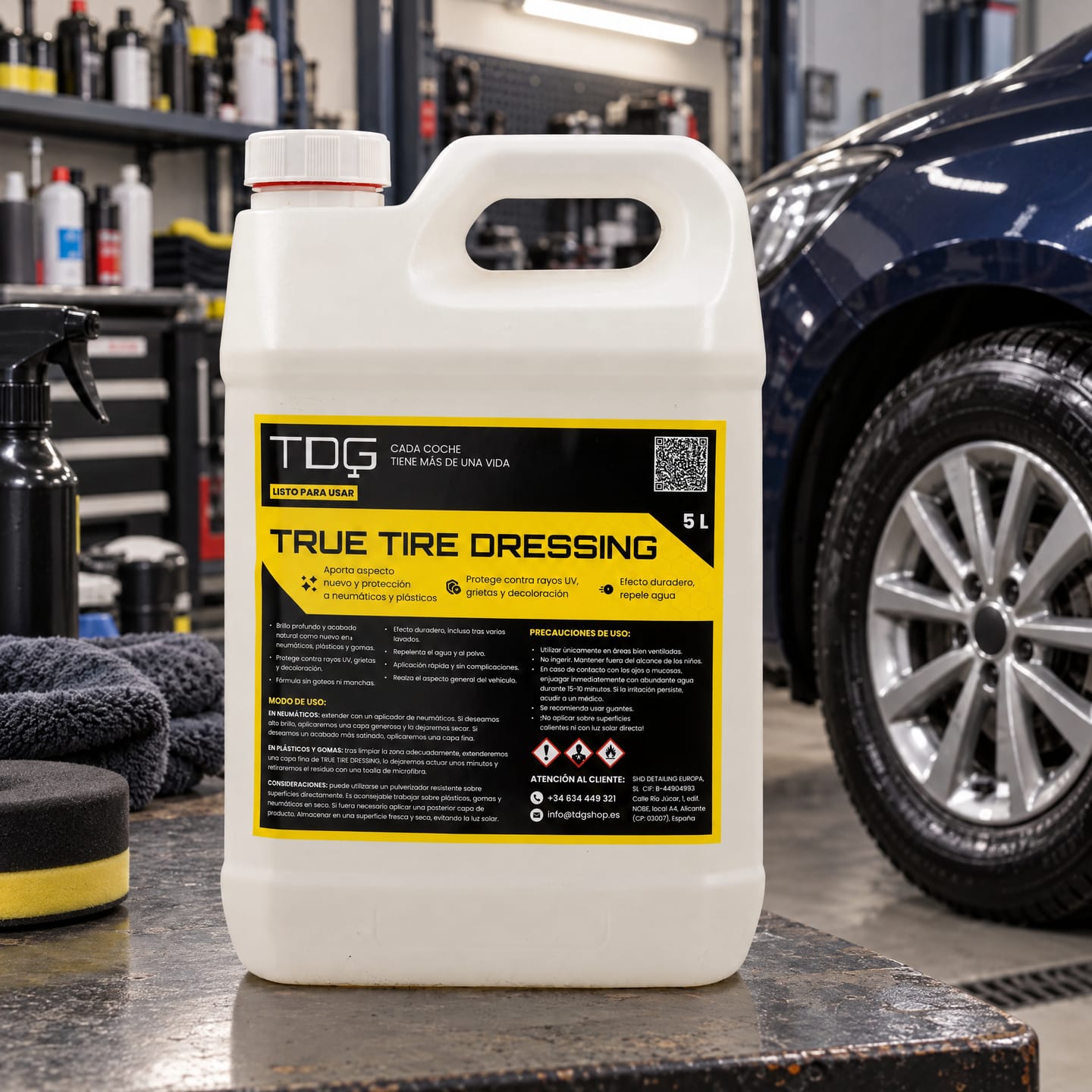 Customer photo review of Abrillantador  de Neumáticos y plásticos True Tire Dresing