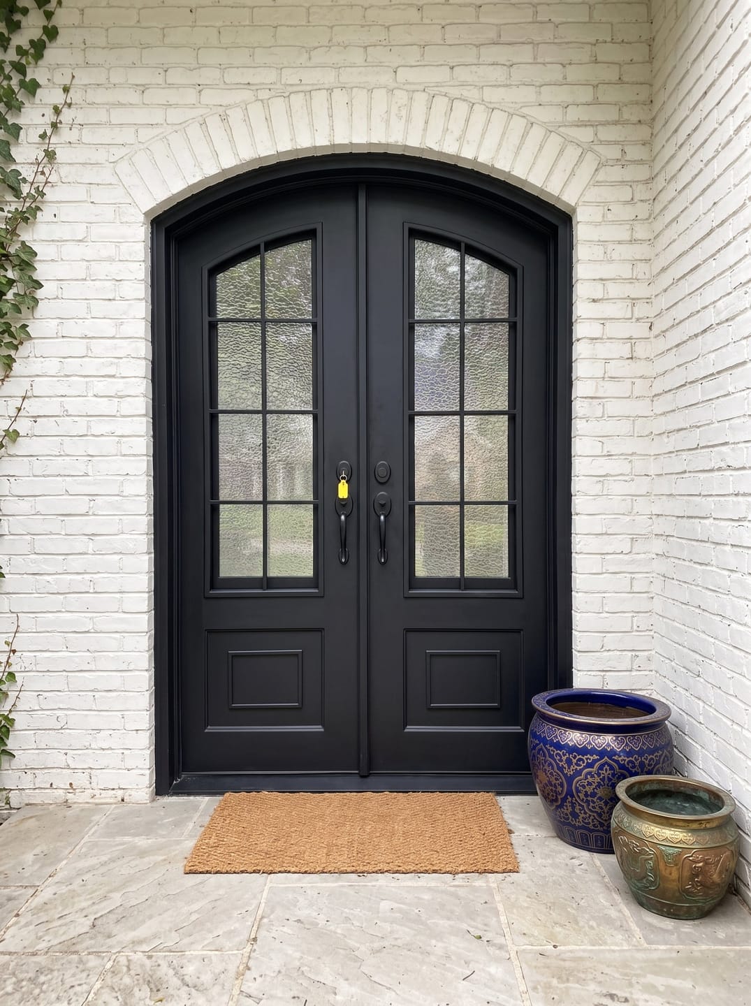 Customer photo review of Thermal Break Decorative Wrought Iron Double Entry Door TW139