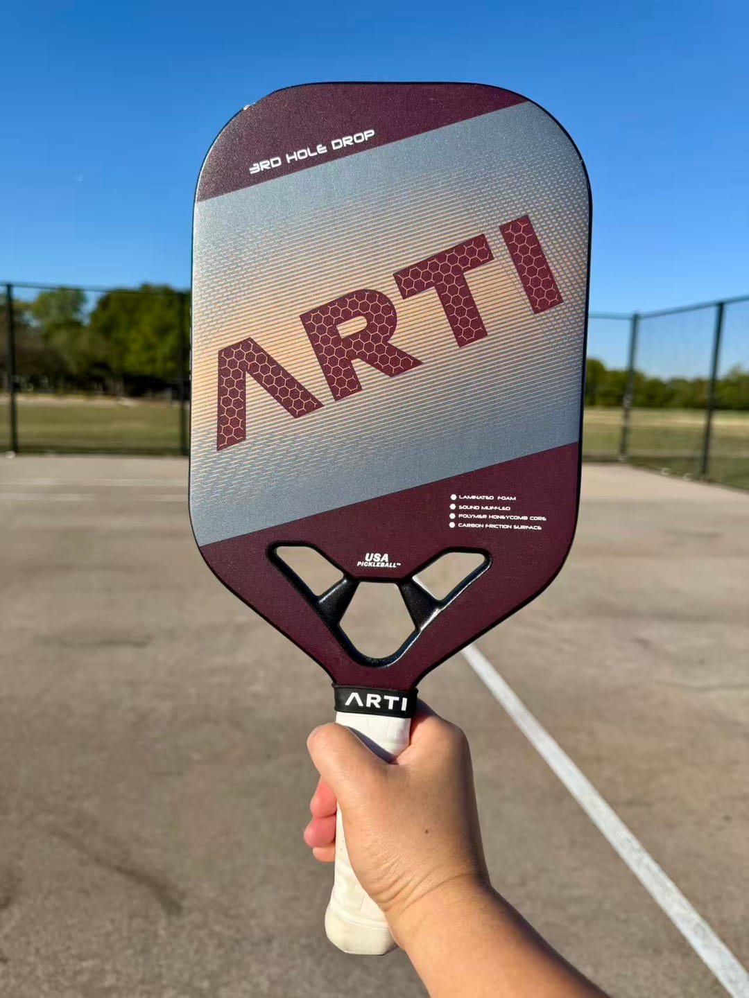 Customer photo review of ARTI 14mm T700 Carbon Fiber "MASTERY ELITE 1.0" Pickleball Paddle - USA Pickleball Approved