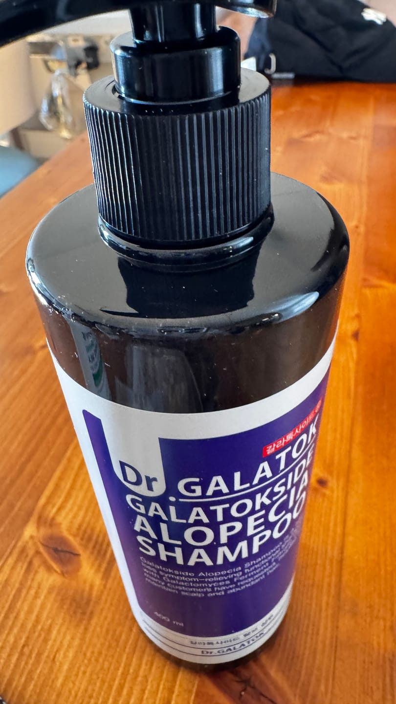 Customer photo review of Sidmool Galatokside Fragrance-Free Alopecia Shampoo 400ml