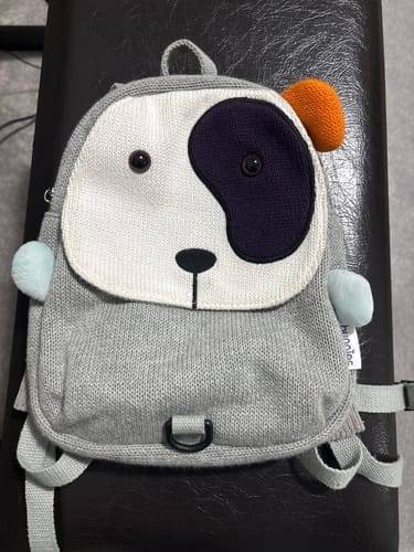 Customer photo review of Bruno The Dog Toddler Backpack