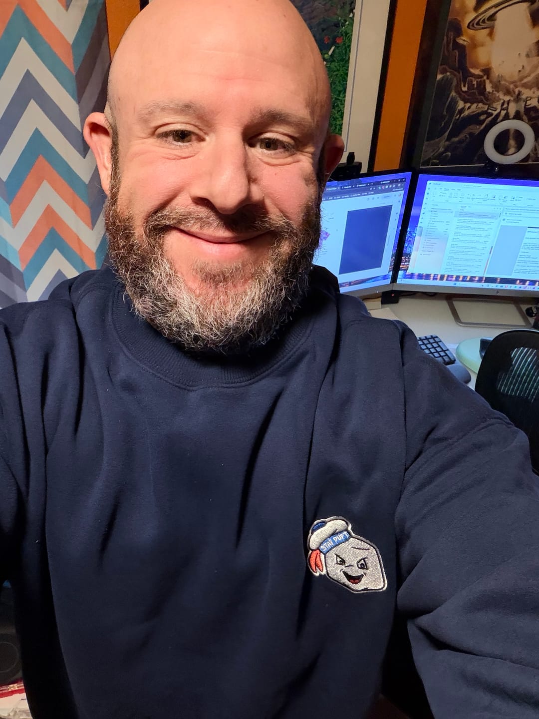Customer photo review of Ghostbusters "Stay Puft" – Relaxed Crewneck Sweatshirt