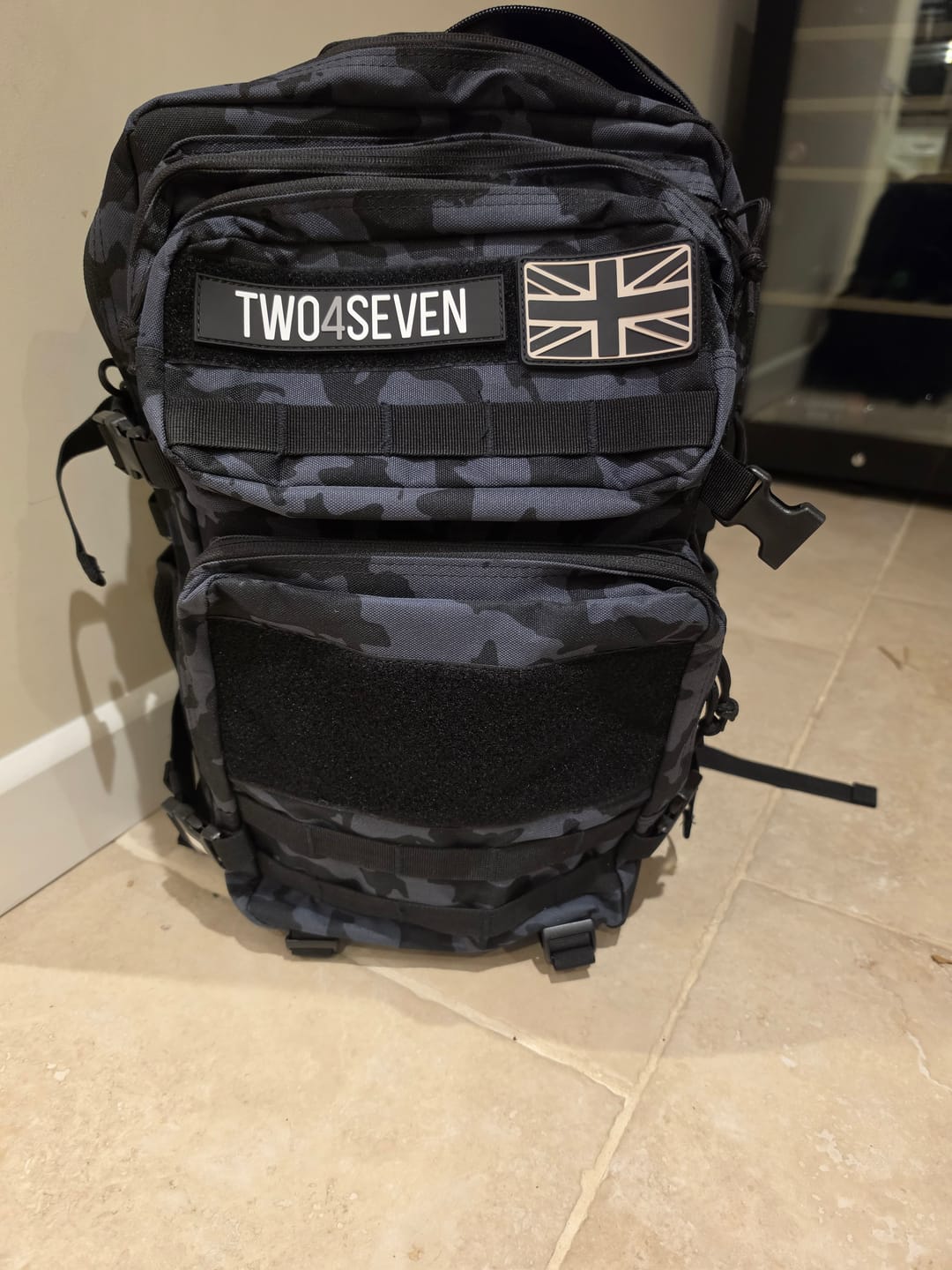 Customer photo review of TWO4SEVEN 45L Gym Backpack - Black Camo
