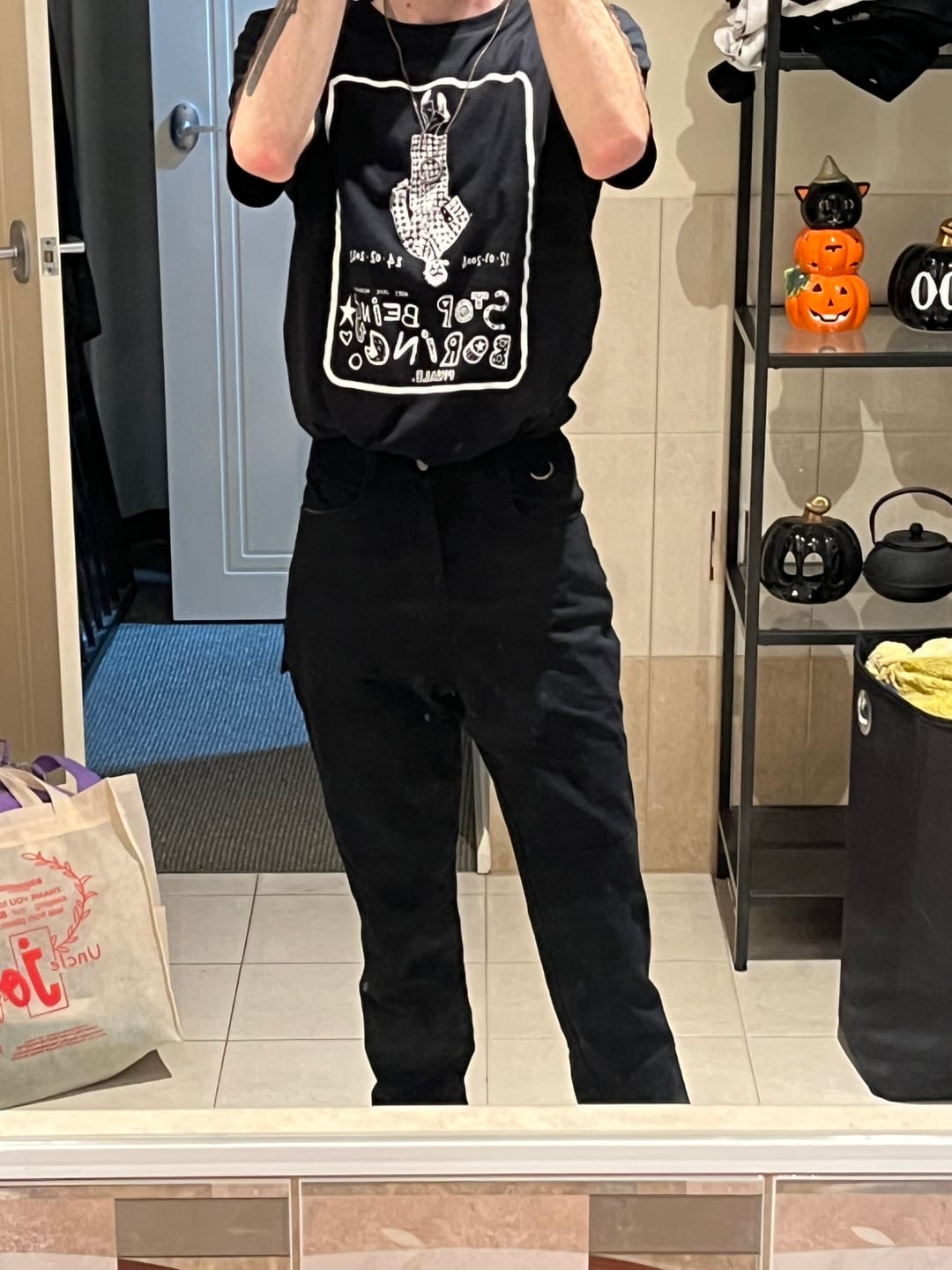 Customer photo review of Long 2 Way Work Pants