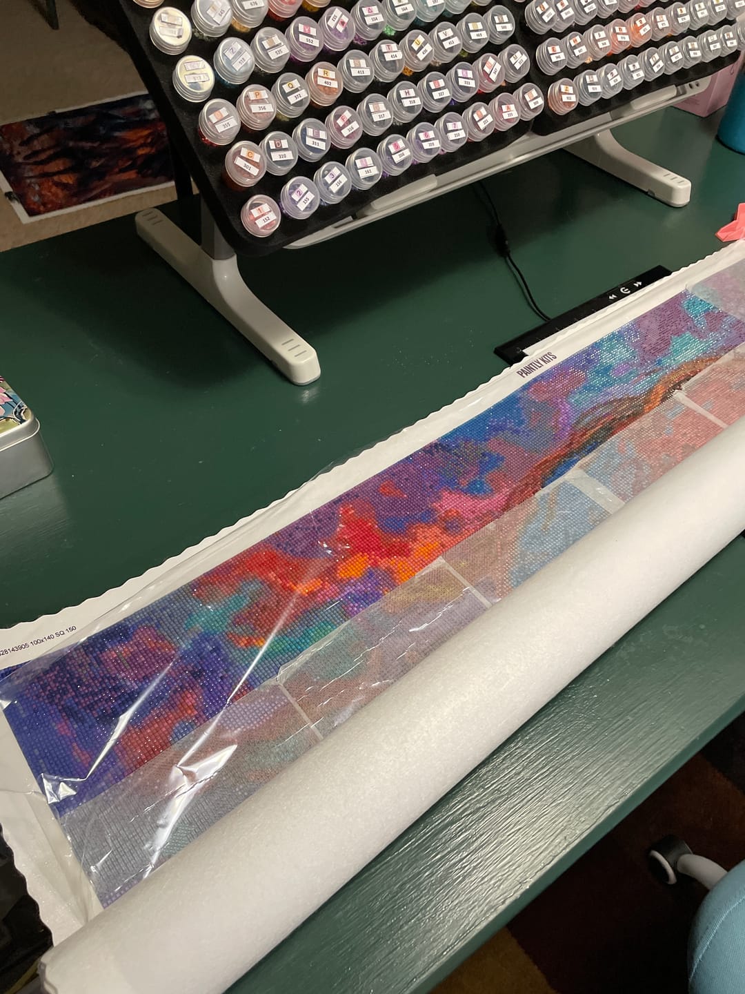 Customer photo review of Spirit of the Waterfall (150 Color Diamond Painting)