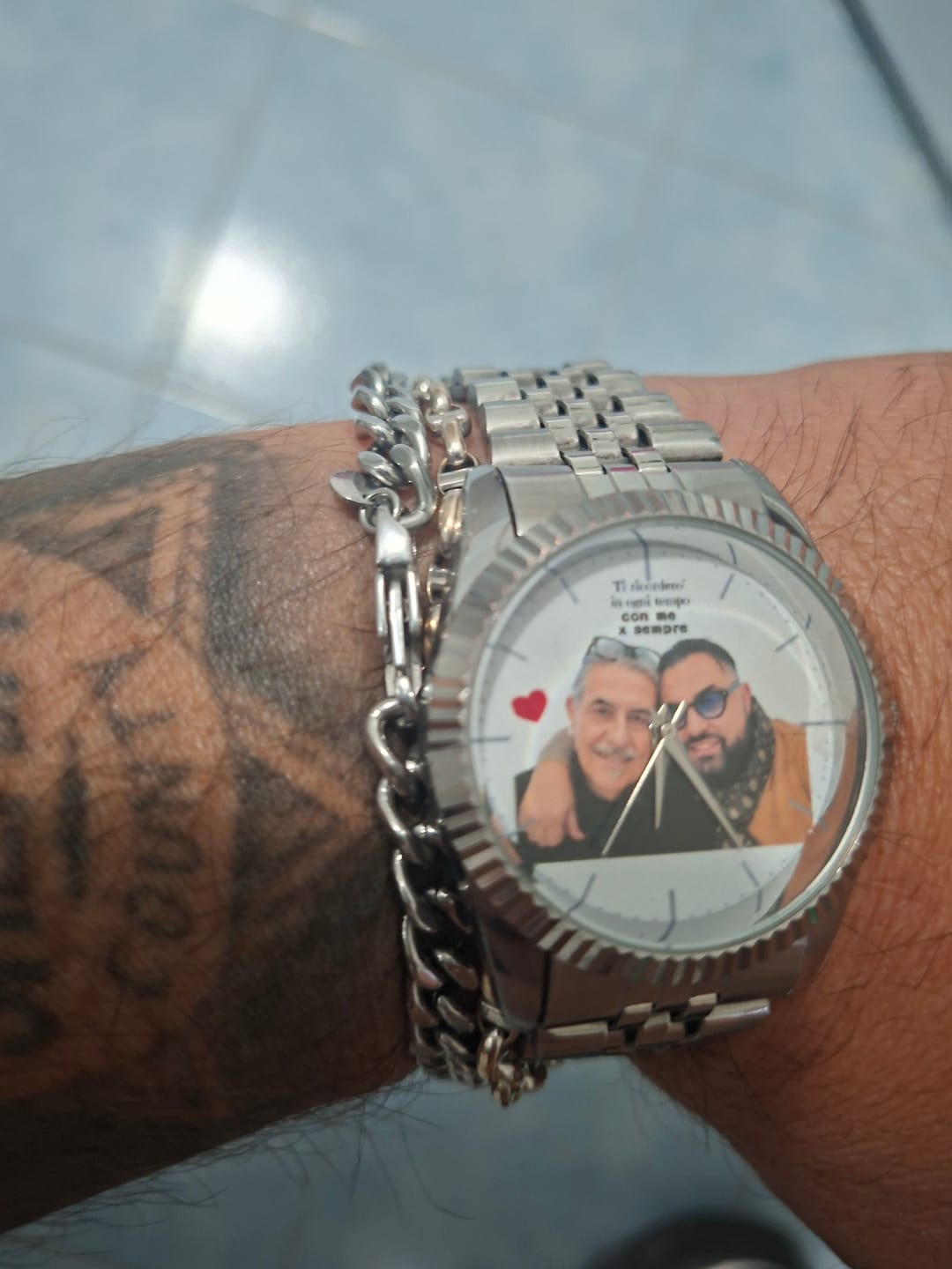 Customer photo review of Orologio Eternity – Un ricordo da custodire per sempre ❤️