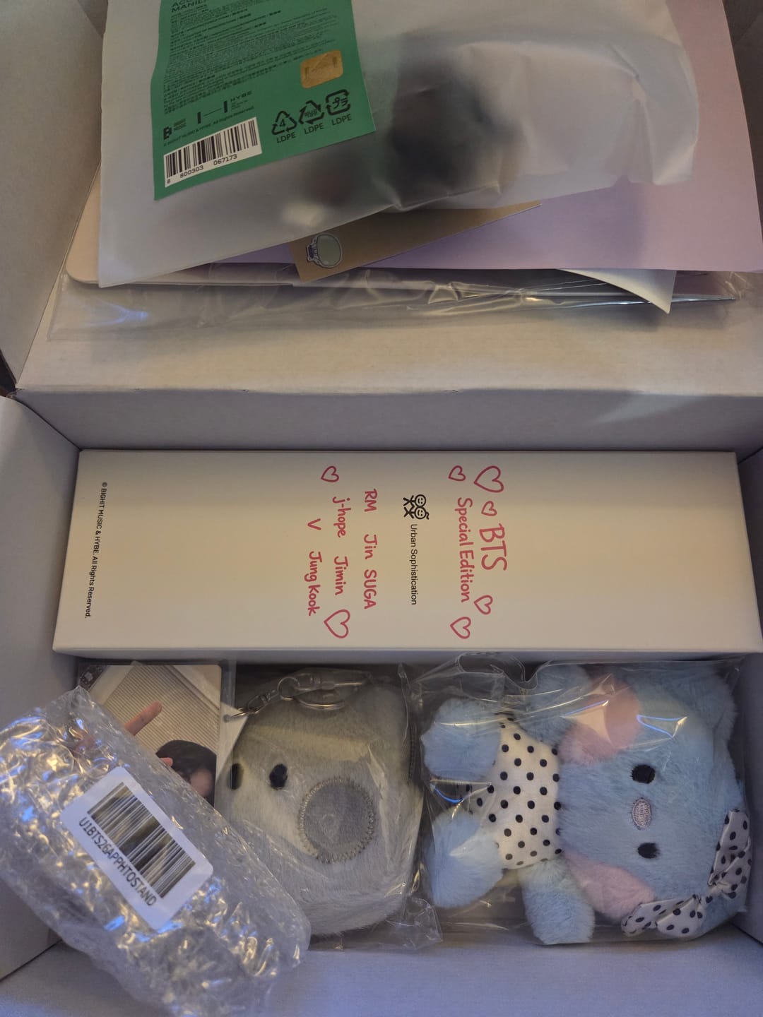 Customer photo review of BTS MYSTERY RANDOM BOX [RENEWAL VERSION]