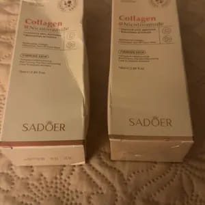 Customer photo review of Idratante Maschera Viso Peel-Off Collagene e Niacinamide