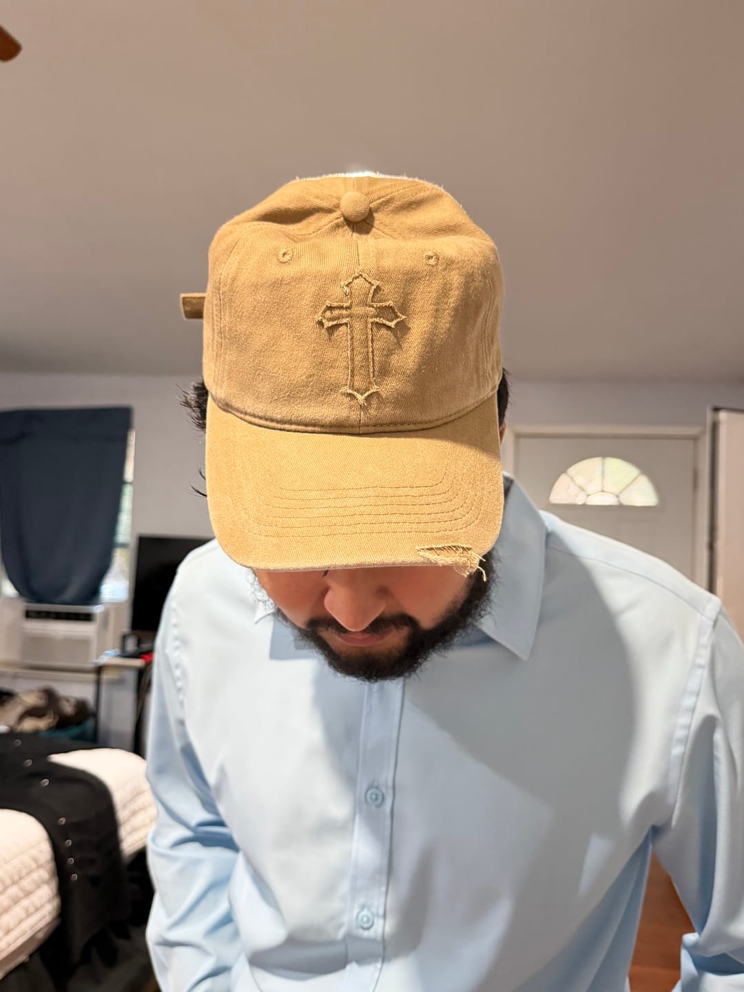 Customer photo review of God's Work Our Hands Cap